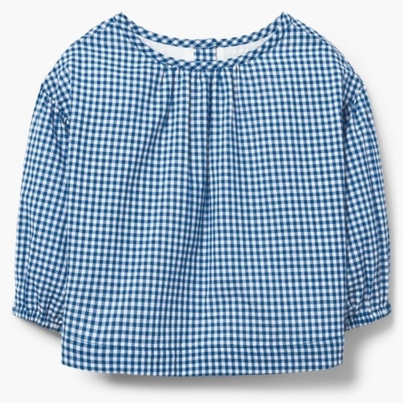 Gymboree Blue Gingham Top Blouse 2T NWT - Picture 1 of 5